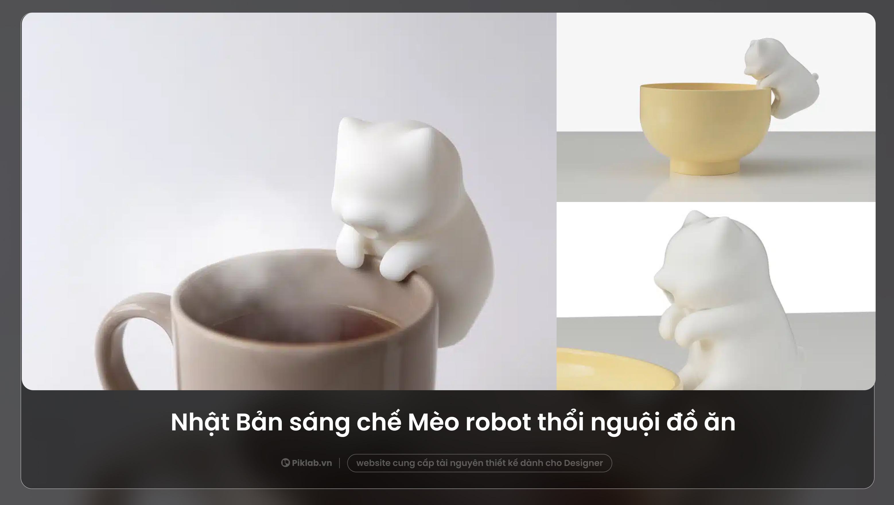Nekojita FuFu - Mèo robot “phù phù” làm nguội đồ ăn tại CES 2025